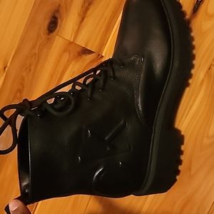 ***Not For SALE**Calvin Klein Kamry Black Lace Up Boots..'